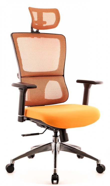Эргономичное кресло Everprof Everest S сетка оранжевый