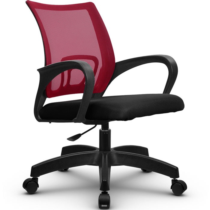Компьютерное кресло Метта SU-CS-9/подл.106/осн.005 красный, сетка/ткань