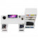 Мори Стол компьютерный МС-2 + Стеллаж МСТ600.3, цвет белый, ШхГхВ 195,8х50х179,6 см., универсальная сборка