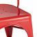 Стул Stool Group Tolix красный глянцевый, экокожа, пластик, металл