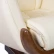 Кресло офисное / Трон / слоновая кость кожа