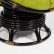 Кресло-качалка "PAPASAN" w 23/01 B / с подушкой / Antique brown (античный черно-коричневый), флок Олива, 23