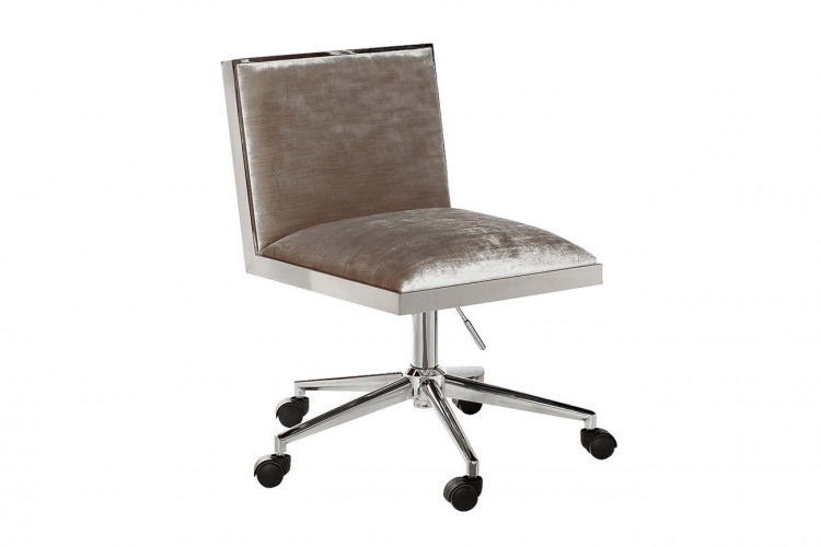 GY-OC7976-GR Кресло офисное серый велюр 48*57*86см