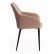 Кресло BREMO (mod. 708) ткань/металл, 58х55х83 см, высота до сиденья 48 см, бежевый barkhat 5/черный