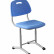 Стул для школьника ШС03 - надёжный, антивандальный, с сиденьем и спинкой из дутого пластика