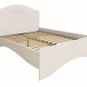 Кровать Ассоль АС-113, с ламелями + 5 опор/1600х2000 мдф мат. Белое дерево