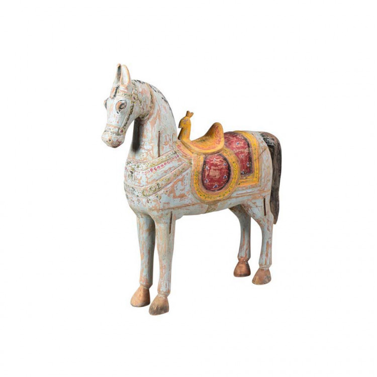 Лошадь декоративная XIX век, Индия ROOMERS ANTIQUE PA5152