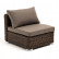 Модуль диванный прямой "Лунго" с подушками, цвет коричневый (гиацинт)