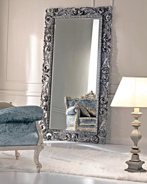 Напольное зеркало "Кингстон" Florentine Silver