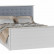 Кровать с настилом ДСП Ричард РКР-2 140х200, ясень