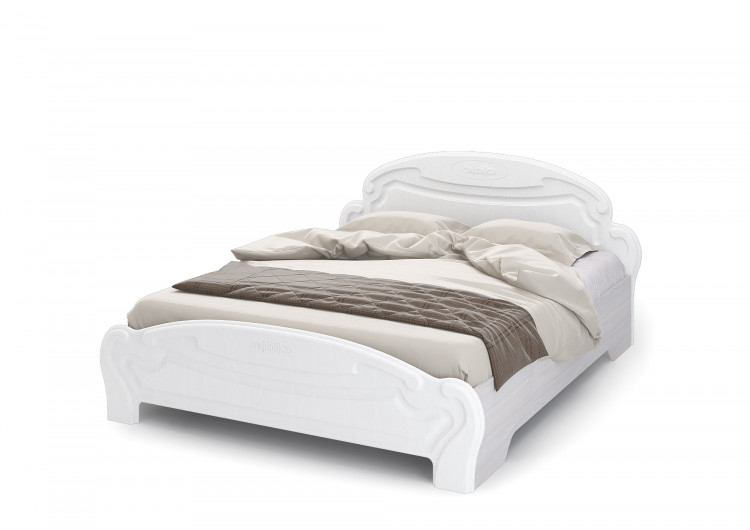 Спальня МЕДИНА КР 041 кровать с подъемником (1,56х086х2,07), анкор/дуб белый