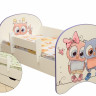 Кровать детская Совята, с фотопечатью с 2-мя ящиками 800*1900 лдсп белый