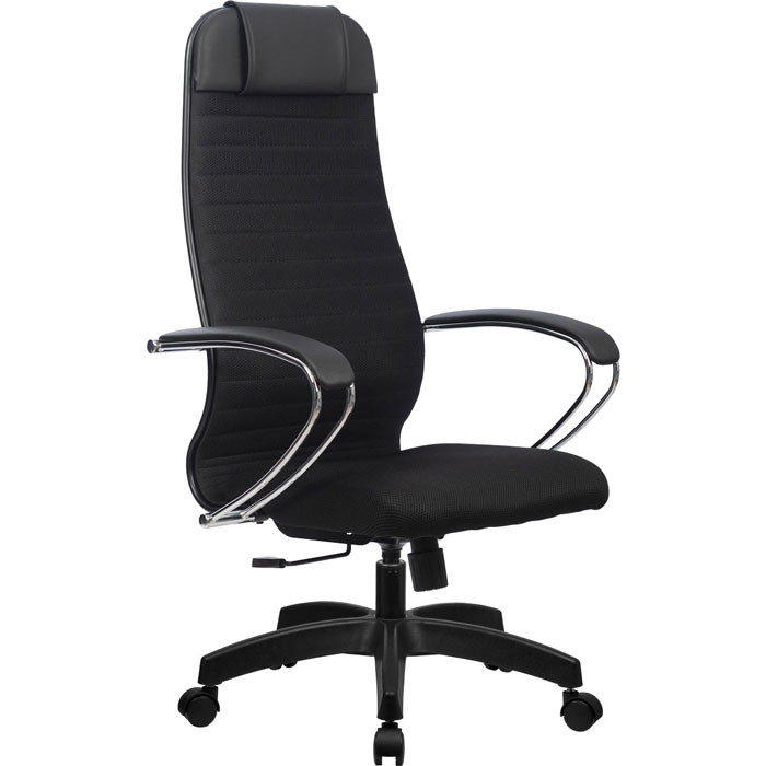 Кресло для руководителя Метта B 1b 21/К131 (Комплект 23) черный, ткань, крестовина пластик