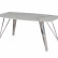 Стол обеденный Соар-2 F-1690,180х90х76 см, бело-серая керамика/хром серебро