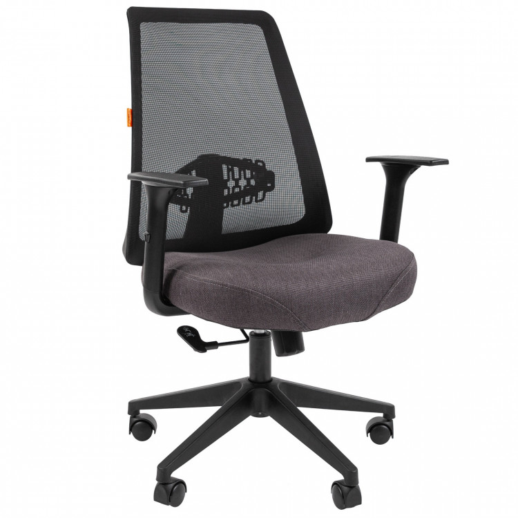 Офисное кресло Chairman 535 Россия LT ткань черный/серый