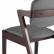 Комплект из двух стульев Stool Group VIVA мягкое серое сиденье, деревянный каркас из массива гевеи