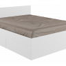 Полутораспальная кровать Мадера 140х200 белый эггер