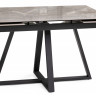 Керамический стол Силлем 120(180)х80х77 dyna fantasico grey / черный