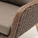 "Прованс" диван из искусственного ротанга трехместный, цвет коричневый