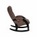 Кресло-качалка Модель 67 Венге, ткань V 23 V23 молочный шоколад Венге
