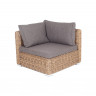 Модуль диванный угловой с подушками &quot;Лунго&quot;, цвет соломенный (гиацинт)