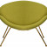 Кресло дизайнерское DOBRIN EMILY, светло-зеленая ткань AF3, золотое основание