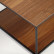 Yoana Журнальный столик из орехового шпона и черного металла 110 x 60 см
