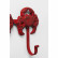 Вешалка настенная Crab, коллекция "Краб" 61*16*6, Сталь, Красный