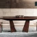Обеденный стол раздвижной Bellagio отделка шпон ореха coffee, розовое золото AIT.DT.BO.15
