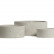 Кашпо TREEZ ERGO - Concrete - Низкий цилиндр - Белый песок 41.1024-0062-CR-30