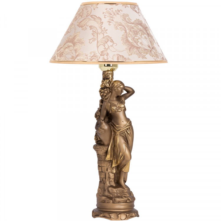 Настольная лампа Девушка с кувшином с абажуром №38 Каледония Бискотти