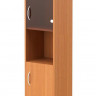 Шкаф колонка с малой глухой и стеклянной дверьми СУ-1.4(R) Груша Ароза 406*365*1975 IMAGO