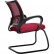 Кресло для посетителя Метта SU-CS-9/подл.106/осн.008 красный, сетка/ткань