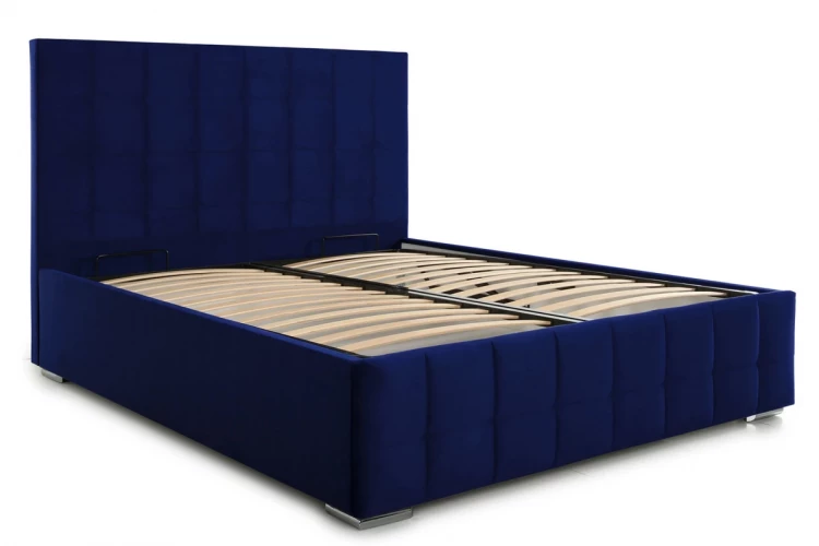 Кровать Пассаж 2 (160х200) Holland 60 (синий) ПМ/Н