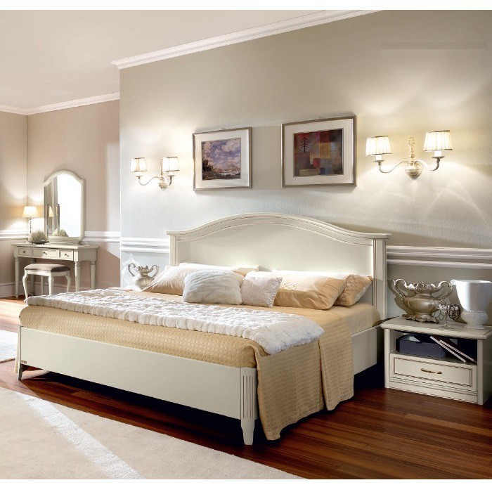 Кровать 160х200 без изножья Camelgroup Nostalgia Bianco Antico 085LET.09BA