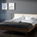 Кровать в Скандинавском стиле двуспальная "Bruni white" 160*200 арт BR-16WH