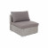 Модуль диванный прямой с подушками "Лунго", цвет графит (гиацинт)