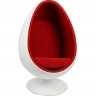 Кресло Ovalia Egg Chair красная ткань