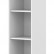 Шкаф колонка с малой глухой и стеклянной дверьми СУ-1.4(R) Белый 406*365*1975 IMAGO