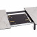 Стол обеденный DARWIN МДФ HPL 0,6 мм/ЛДСП/металл, 85х130-170х75 см, Жемчужный перито/чёрный