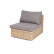 Модуль диванный прямой с подушками "Лунго", цвет соломенный (гиацинт)