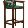 Кресло бильярдное (мягкое сиденье + мягкая спинка, цвет орех пекан)