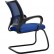 Кресло для посетителя Метта SU-CS-9/подл.106/осн.008 синий, сетка/ткань