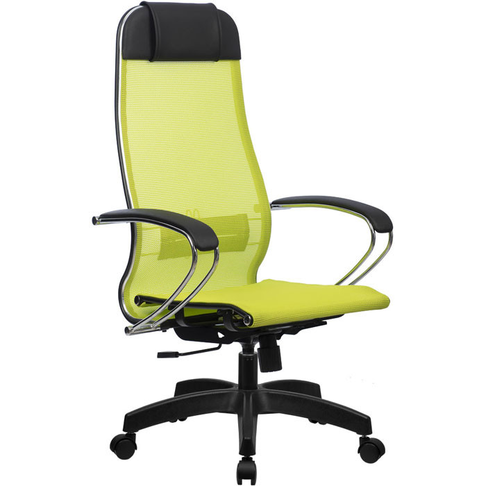 Кресло для руководителя Метта B 1m 12/K131 (Комплект 12) зеленый, сетка, крестовина пластик