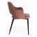 Кресло VALKYRIA (mod. 711) ткань/металл, 55х55х80 см, высота до сиденья 48 см, коралловый barkhat 15 /черный