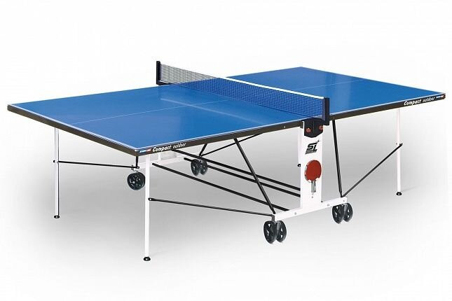 Теннисный стол всепогодный складной "Compact Outdoor LX" (274 х 152,5 х 76 см) с сеткой