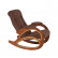 Кресло-качалка мод.4 (Орех/ткань Verona Brown) с лозой