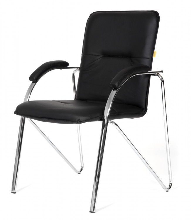Офисное кресло Chairman   850   экокожа Terra 118 черная (собр.)