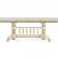 Деревянный стол Кантри 200(280)х107х79 слоновая кость / патина золото