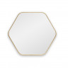 Зеркало Hexagon S Gold в тонкой раме Smal